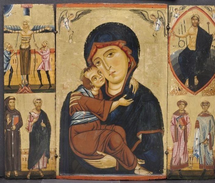 Virgin and Child with Saints by Berlinghiero (Italian, before 1242)