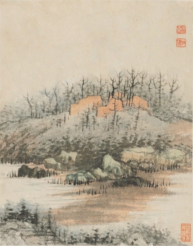 Reminiscences of Qinhuai River by Shitao (Chinese, 1642–1707)