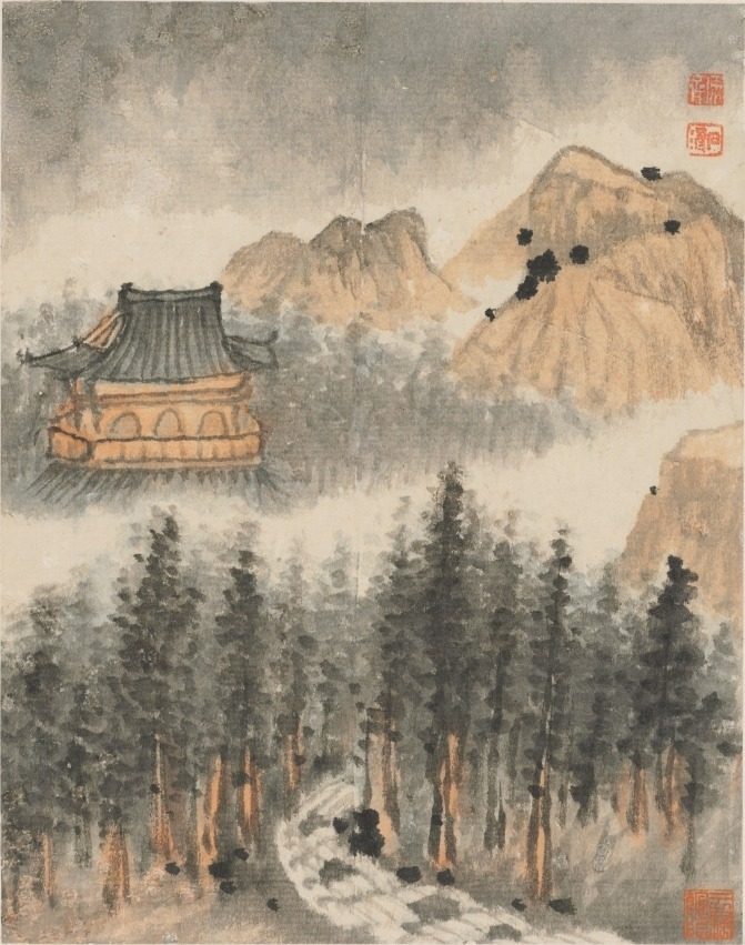 Reminiscences of Qinhuai River by Shitao (Chinese, 1642–1707)