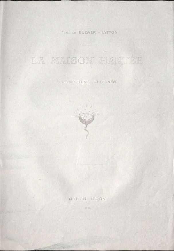Title Plate by Odilon Redon (French, 1840–1916)