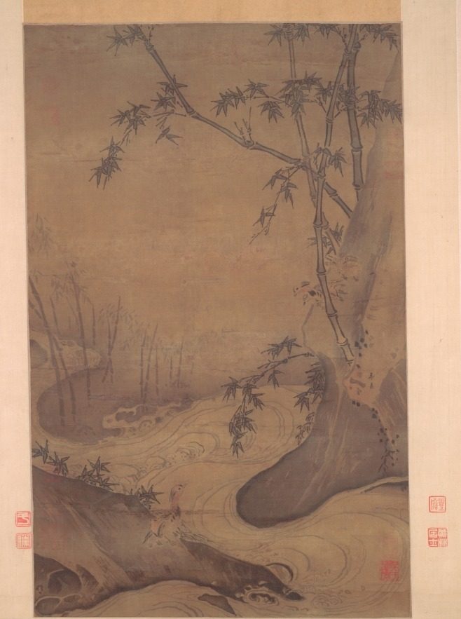 Bamboo and Ducks by a Rushing Stream by Ma Yuan (Chinese, c. 1150–after 1255)