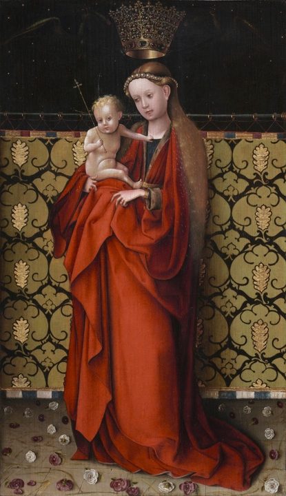 The Virgin Crowned by Angels by Stefan Lochner (German, 1400-c. 1452)