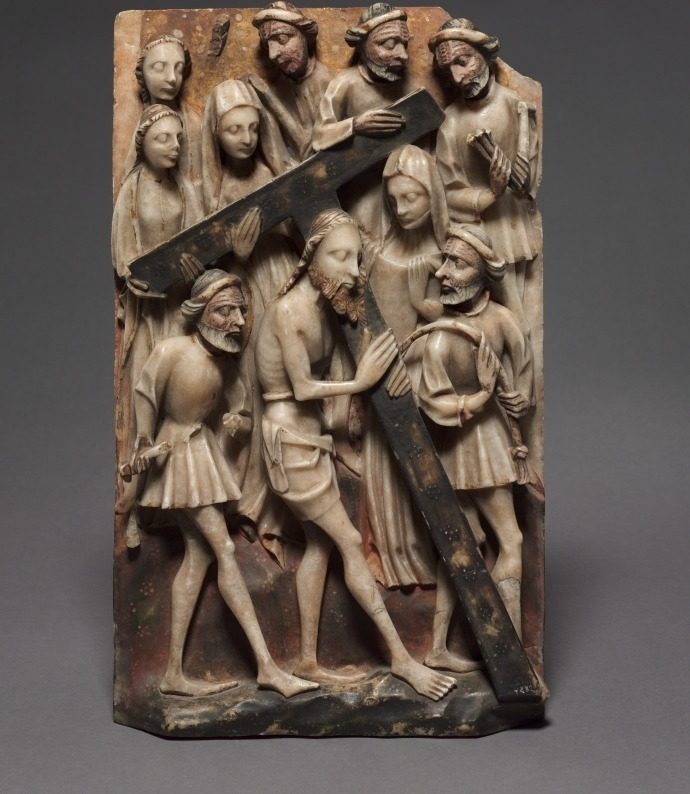 Christ Carrying the Cross (Panel from an Altarpiece)