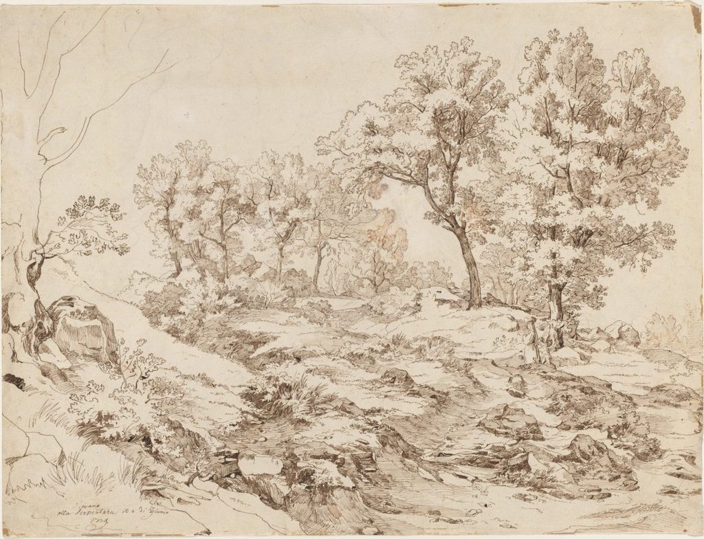 La Serpentara near Olevano by Friedrich Preller (German, 1804–1878)