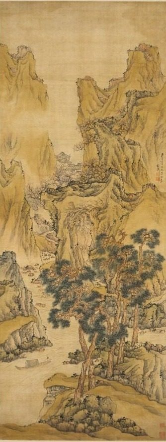 The Peach Blossom Spring by Liu Du (Chinese, active c. 1628-after 1653)