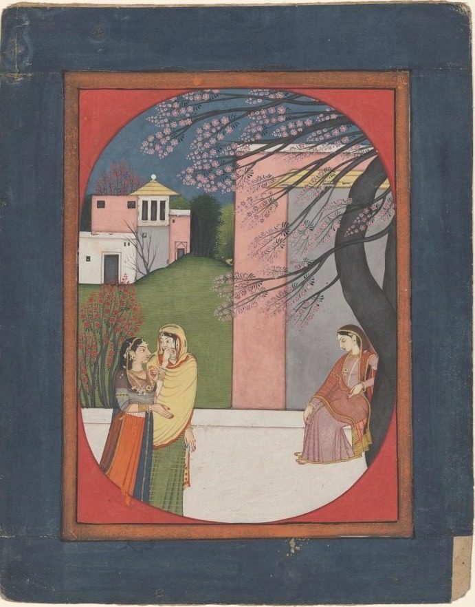 The lovelorn heroine, from a Sat Sai of Bihari
