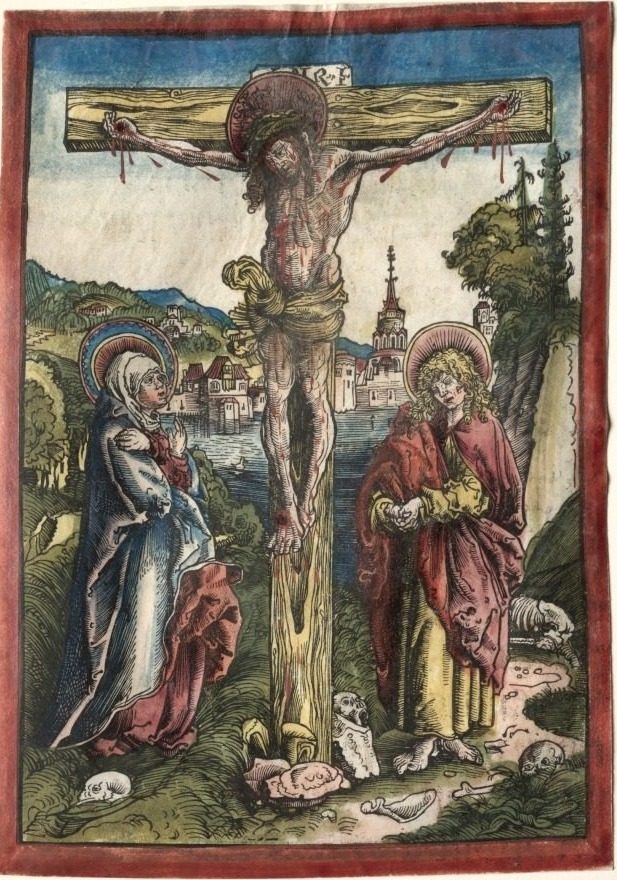 Christ on the Cross between the Virgin and Saint John by Lucas Cranach (German, 1472–1553)