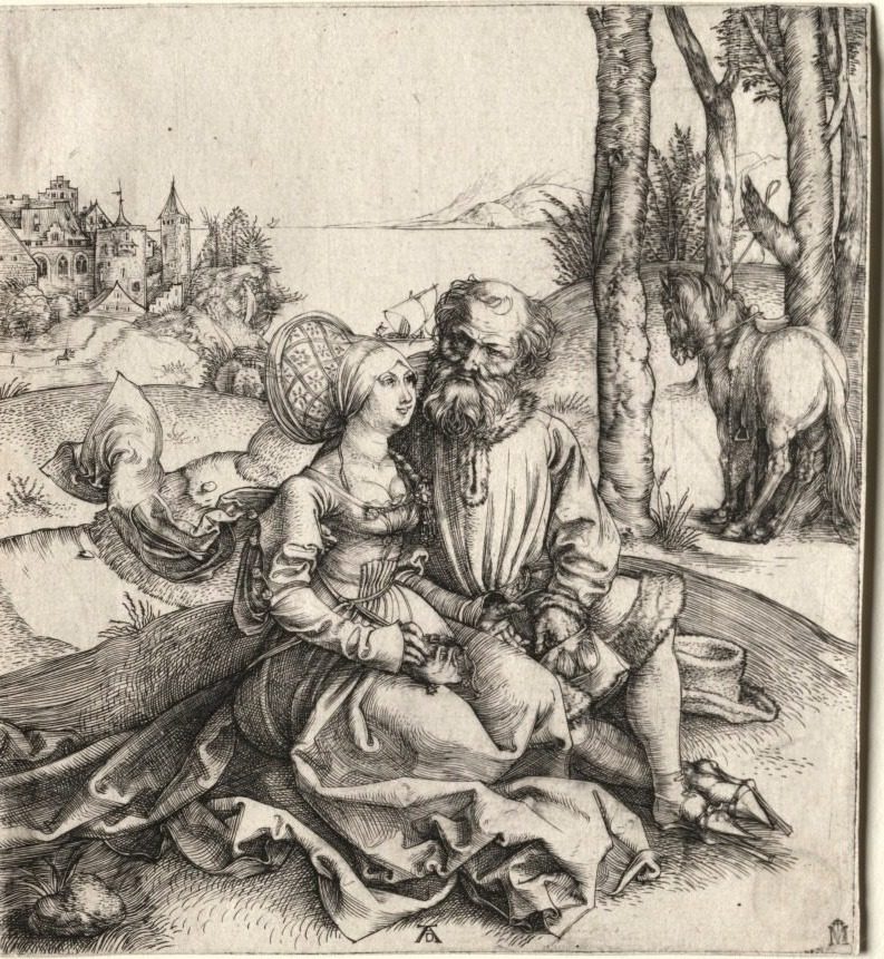 The Offer of Love (or the Ill-Assorted Couple) by Albrecht Dürer (German, 1471–1528)