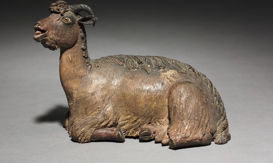 Figure from a Crèche: Sitting Ram