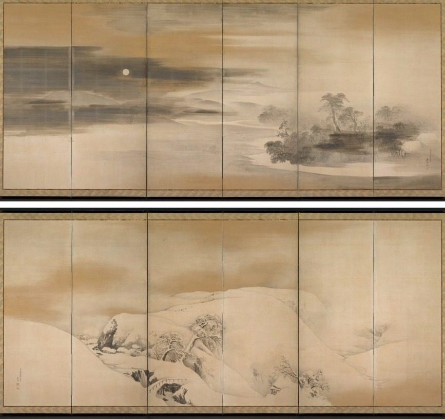 Summer Night; Winter Day by Maruyama Ōkyo (Japanese, 1733–1795)