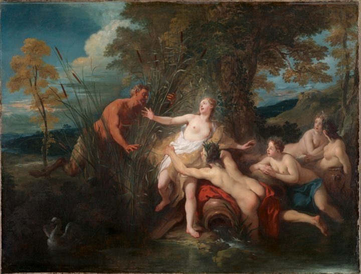 Pan and Syrinx by Jean François de Troy (French, 1679–1752)