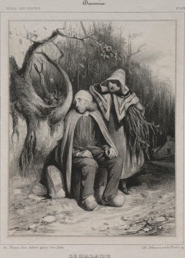 The Invalid by Honoré Daumier (French, 1808–1879)