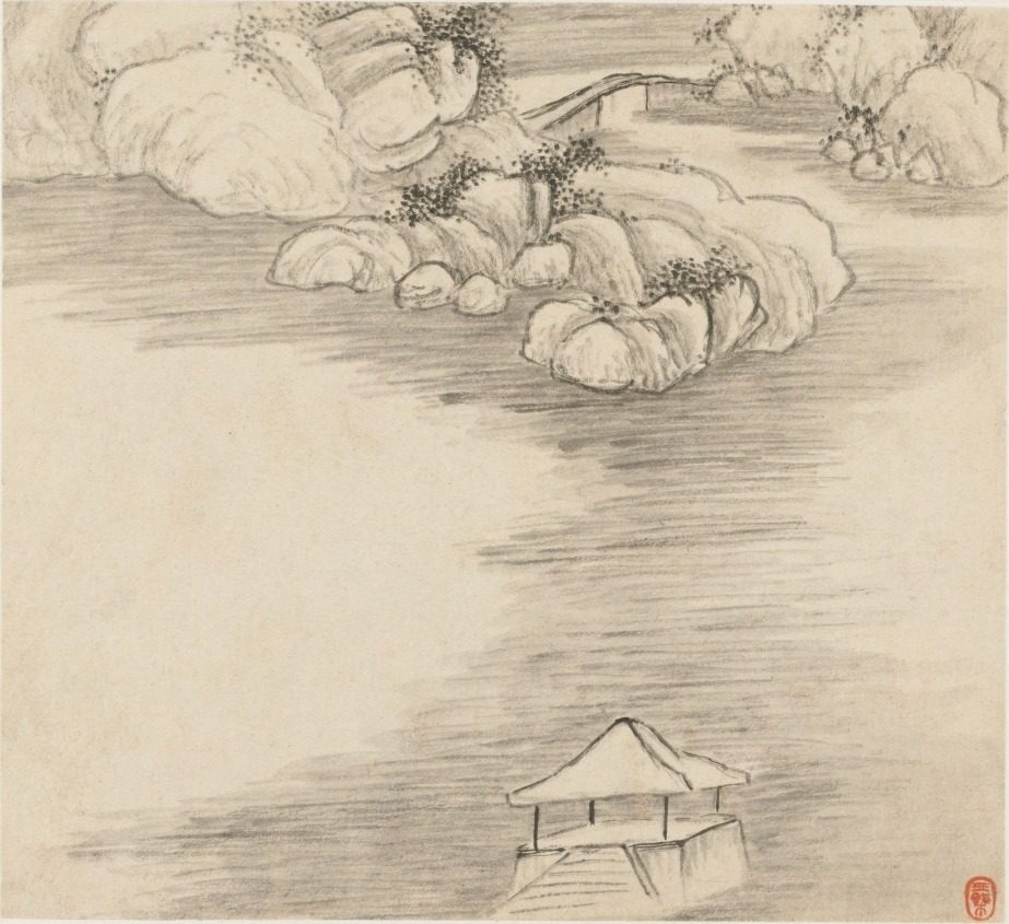 Album of Landscapes: Leaf 3 by Wang Gai (Chinese, active c. 1677–1705)