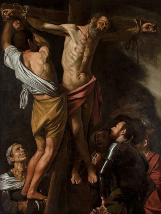 The Crucifixion of Saint Andrew by Caravaggio (Italian, 1571–1610)