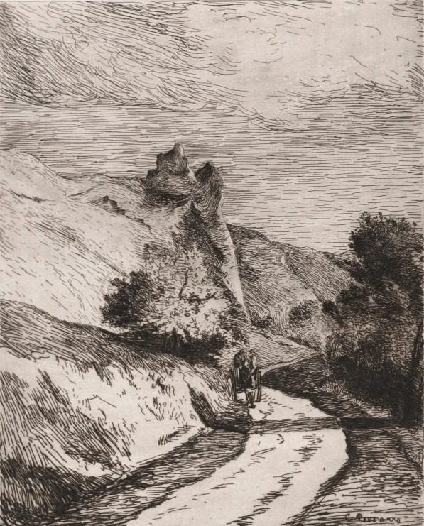 La Roche-Guyon by Camille Pissarro (French, 1830–1903)