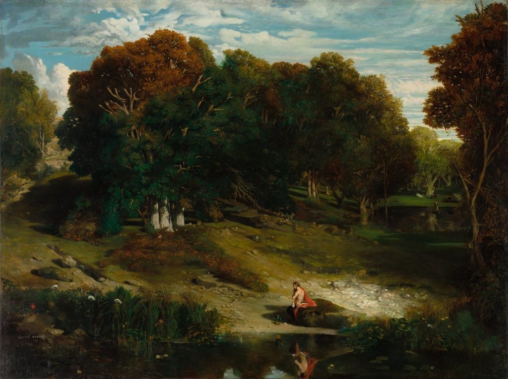 In the Forest by Célestin François Nanteuil (French, 1813–1873)