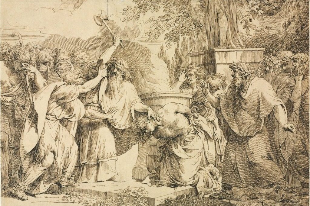 A Sacrifice Interrupted by John Hamilton Mortimer (British, 1740–1779)