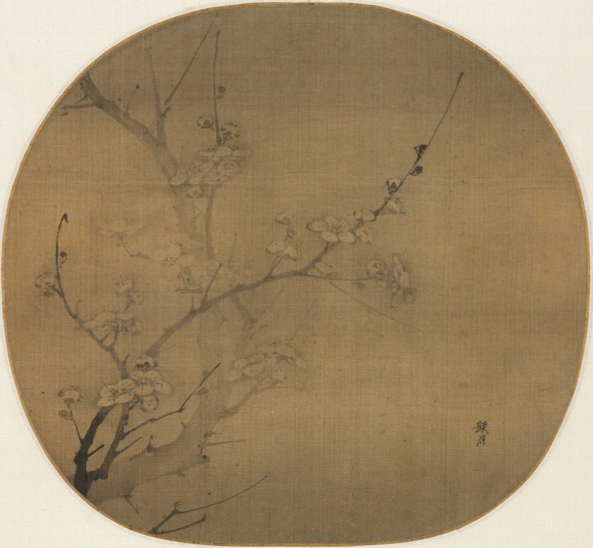 Plum Blossoms in Moonlight by Yan Hui (Chinese, active 1270–1310)