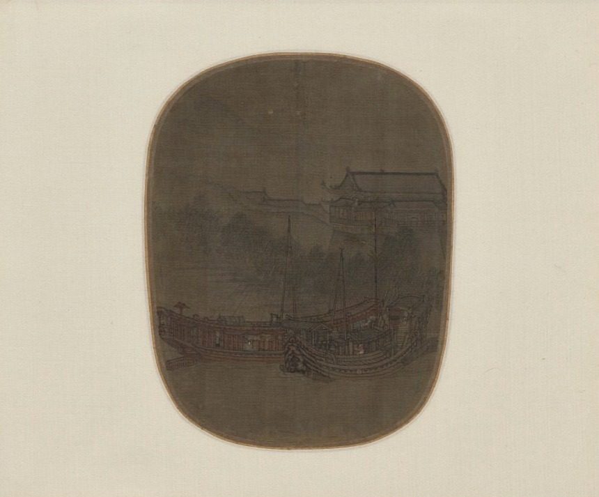 Boats at Anchor on West Lake at the City Gate