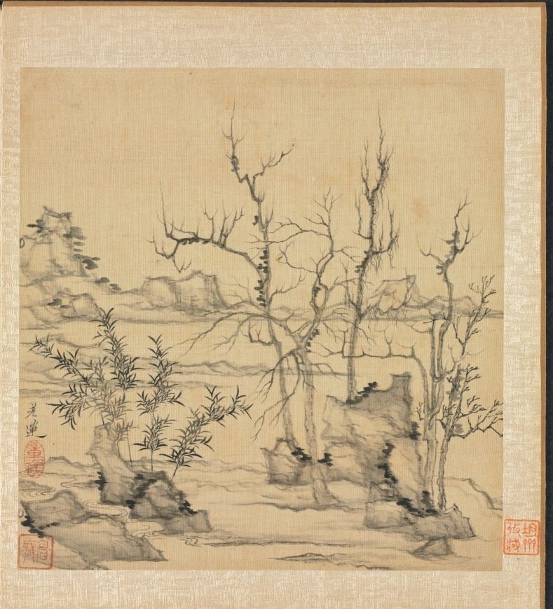 Paintings after Ancient Masters: Landscape in the Style of Ni Zan by Chen Hongshou (Chinese, 1598/99–1652)