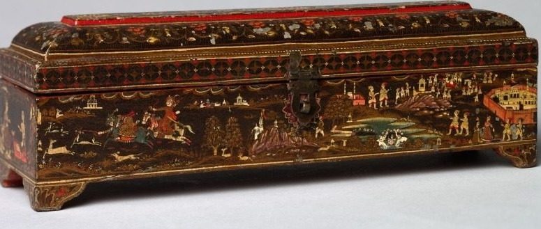 Rajput Box with Various Scenes