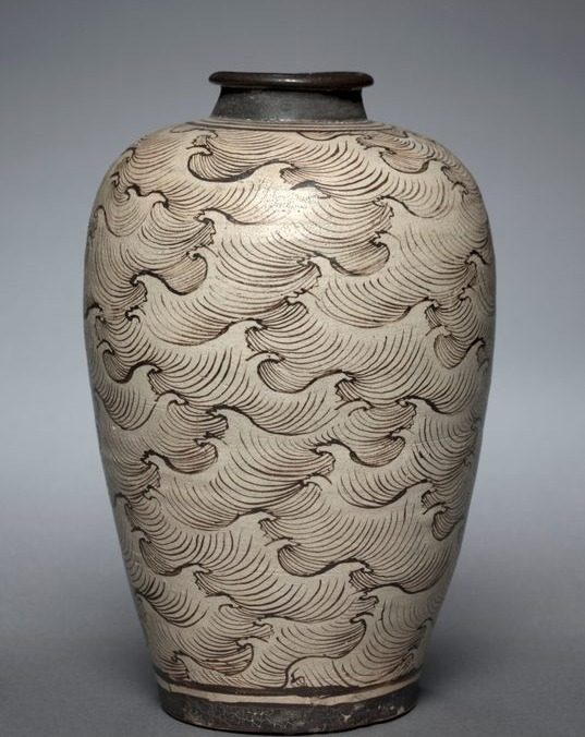 Vase (Meiping) with Waves