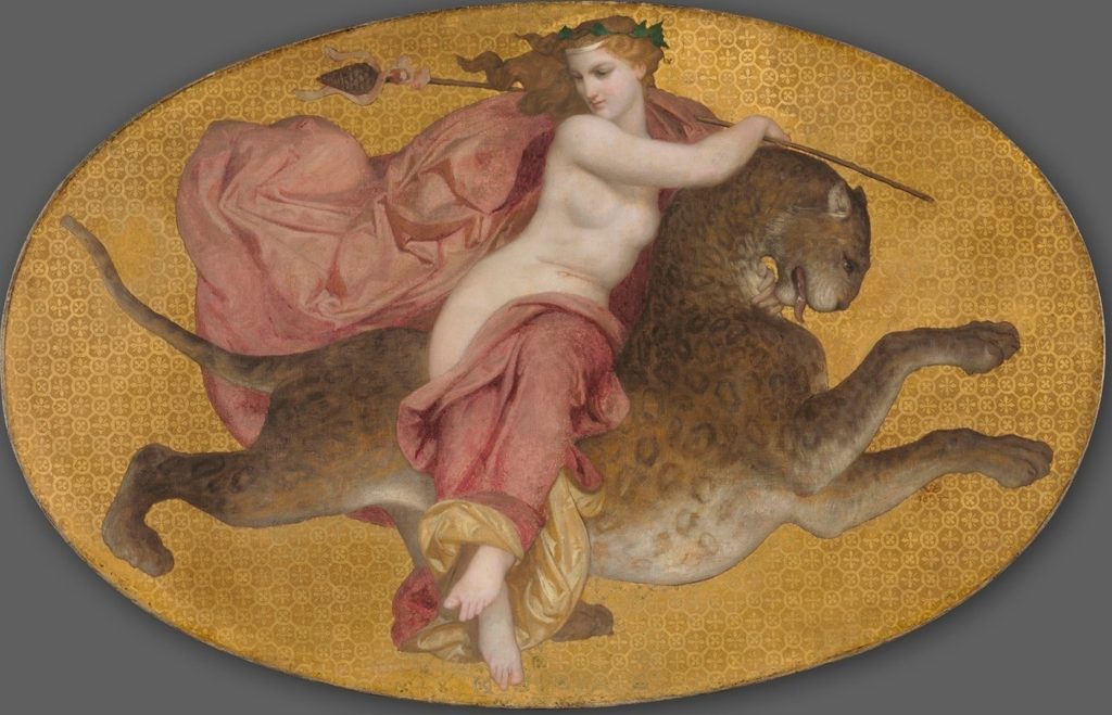 Bacchante on a Panther by William Adolphe Bouguereau (French, 1825–1905)