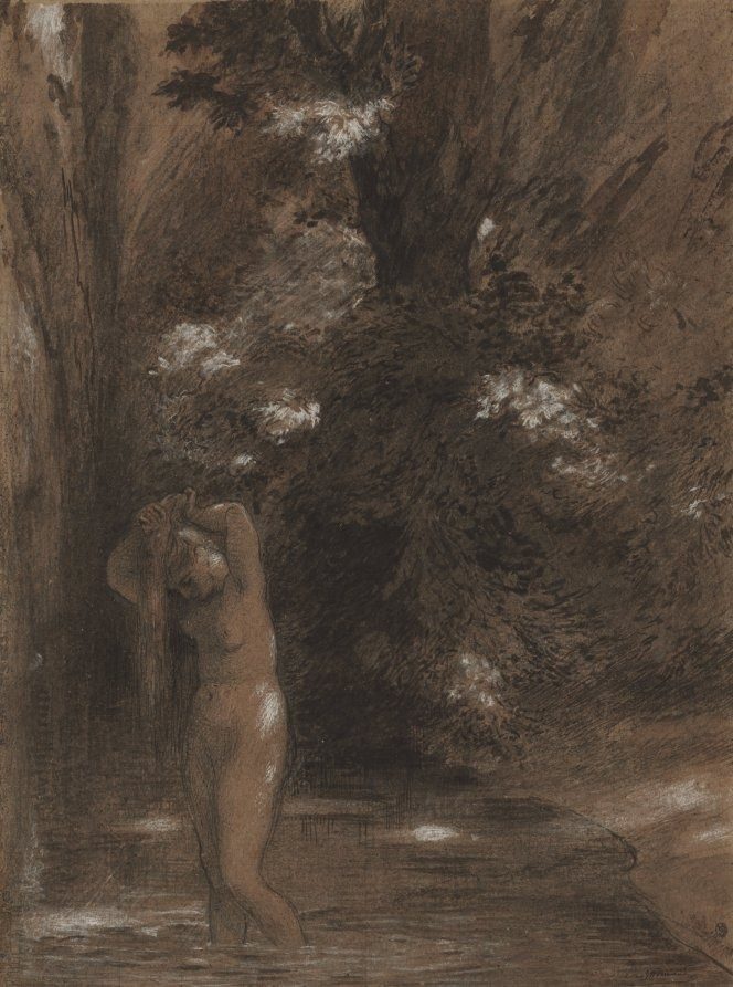 The Bath by Félix Bracquemond (French, 1833–1914)