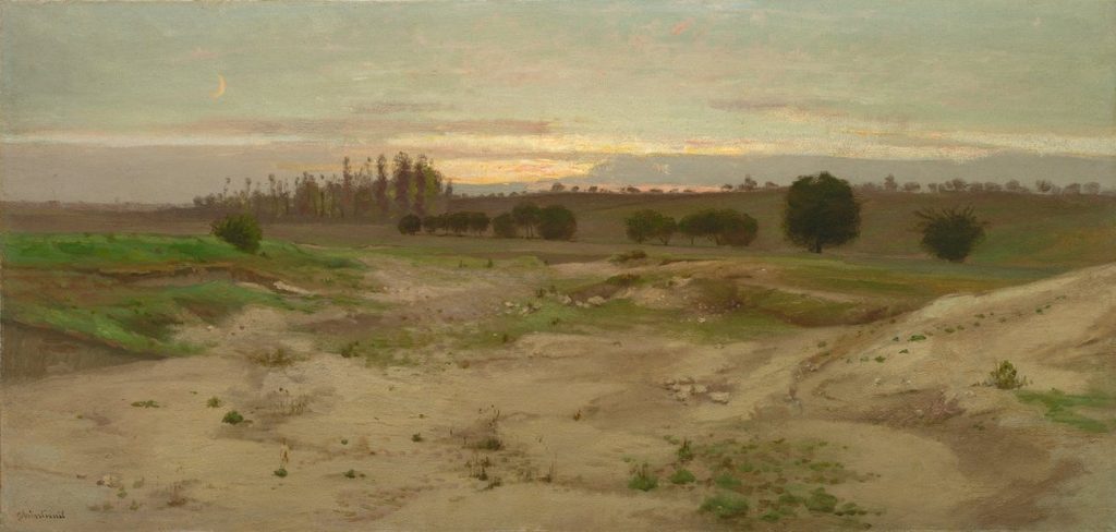 The Marl Pit at Mulcent:  Evening by Antoine Chintreuil (French, 1814–1873)