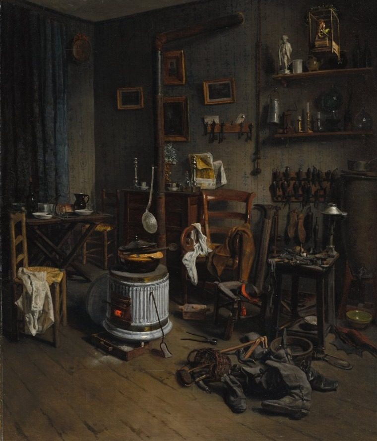 Cobbler's Quarters by Jean-Alphonse Duplessy (French, 1817–after 1872)
