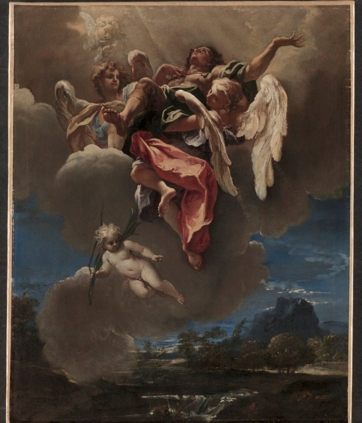 Study for "An Apotheosis of a Saint" (for San Bernardino dei Morti, Milan) by Sebastiano Ricci (Italian, 1659–1734)