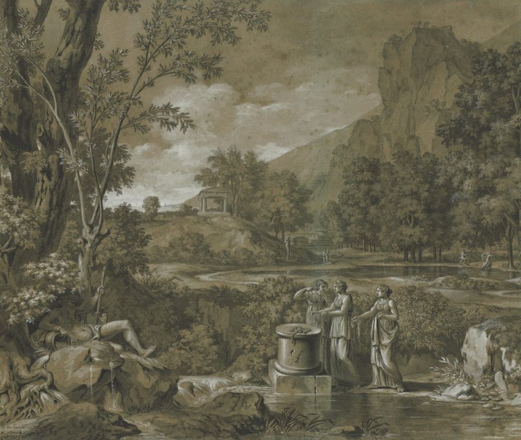 Classical Landscape by Pierre Henri de Valenciennes (French, 1750–1819)
