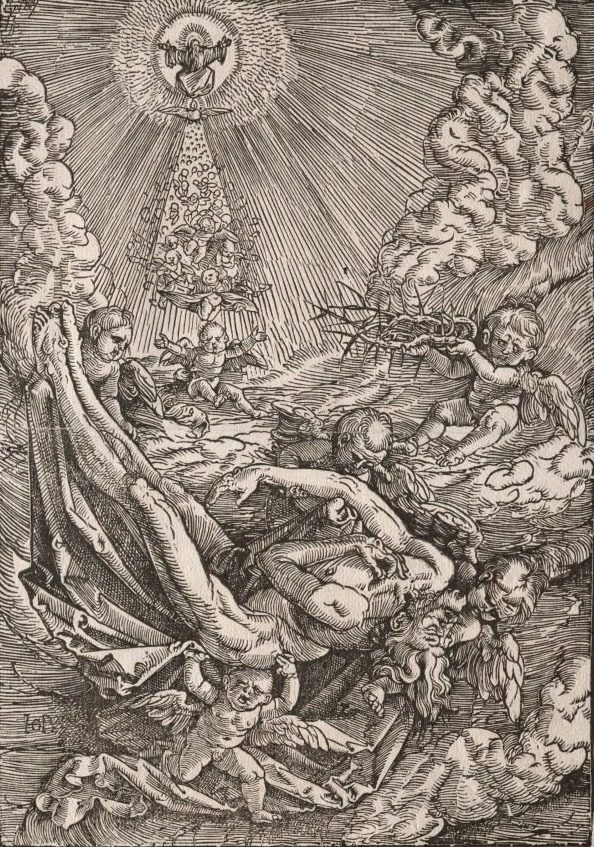 Christ Carried to Heaven by Angels by Hans Baldung (German, 1484/85–1545)