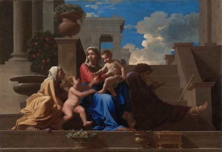 The Holy Family on the Steps by Nicolas Poussin (French, 1594–1665)