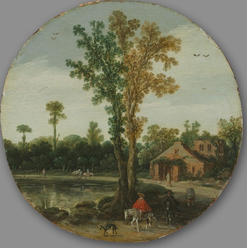 Travelers by a Lake by Esaias van de Velde (Dutch, 1587–1630)