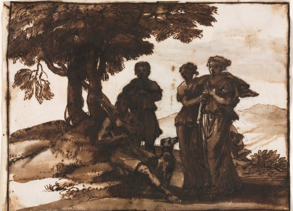 Pastoral Scene with Classical Figures by Claude Lorrain (French, 1604–1682)