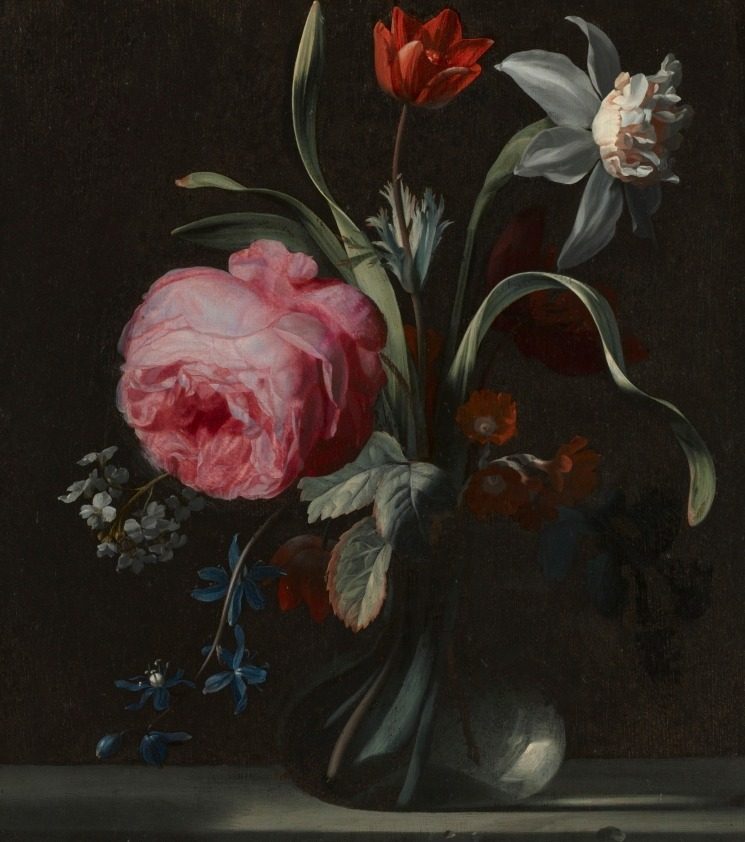 Flowers in a Vase by Simon Verelst (Dutch, 1644–1721)