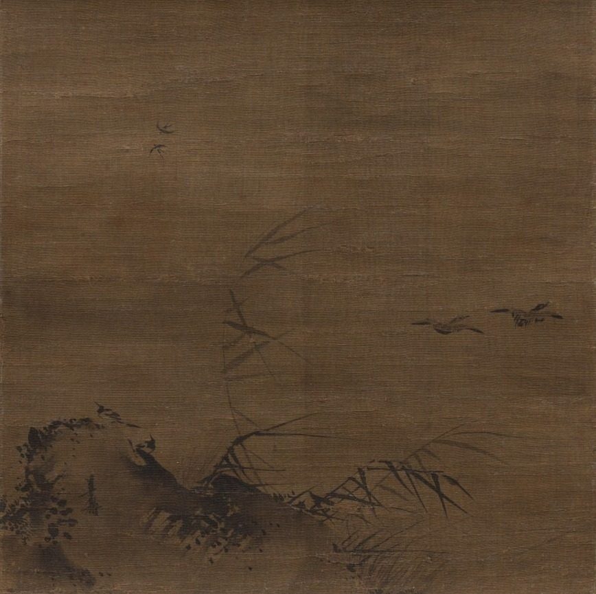 Waterfowl and Reeds by Liang Kai (Chinese, mid-1100s–early 1200s)