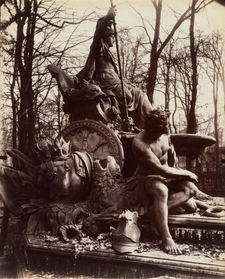 Versailles, Fountain of Triumphant France by Eugène Atget (French, 1857–1927)