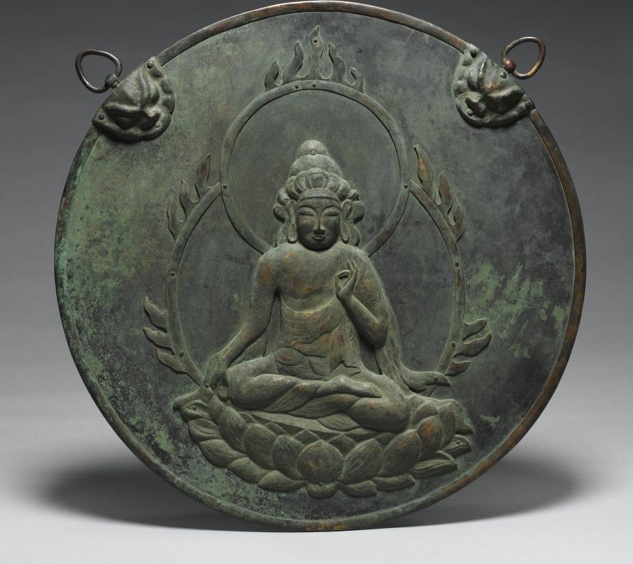 Votive Hanging with Image of Kannon (Kannon Kakebotoke)