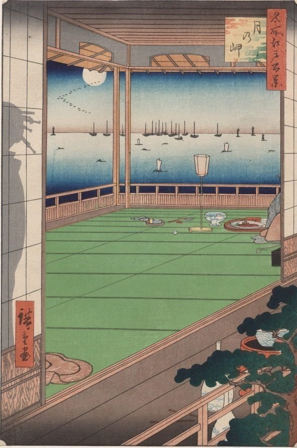 The Moon-Viewing Promontory, from One Hundred Views of Famous Places in Edo by Utagawa Hiroshige (Japanese, 1797–1858)