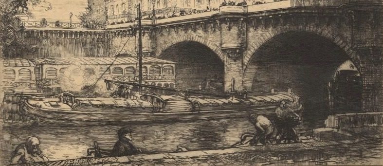 Le Pont Neuf by Auguste Louis Lepère (French, 1849–1918)