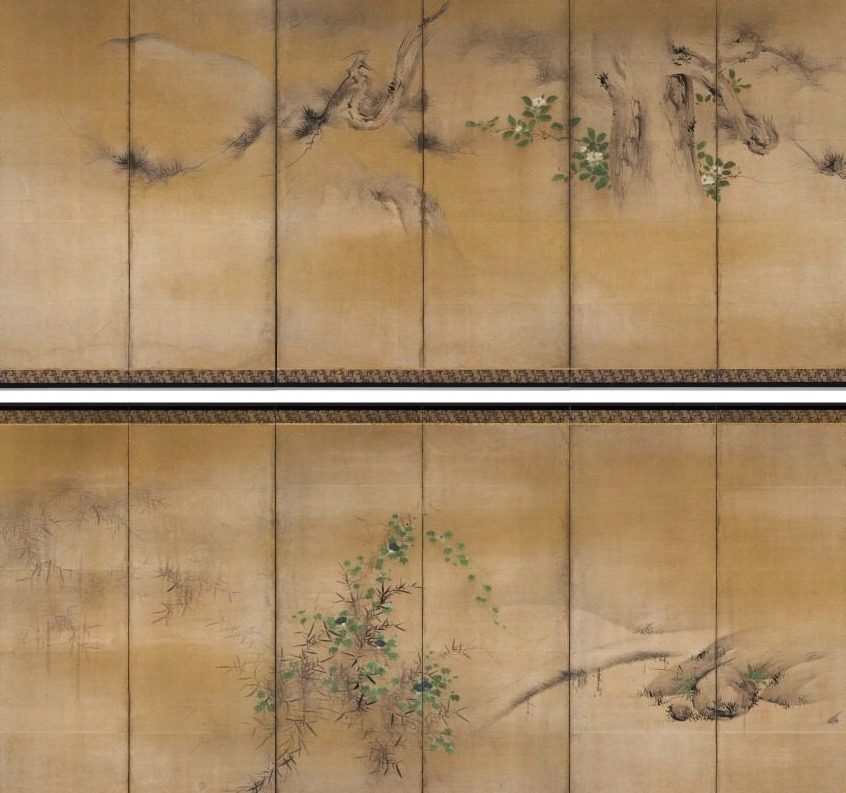 Winter and Summer Flowers by Kaihō Yūshō (Japanese, 1533–1615)