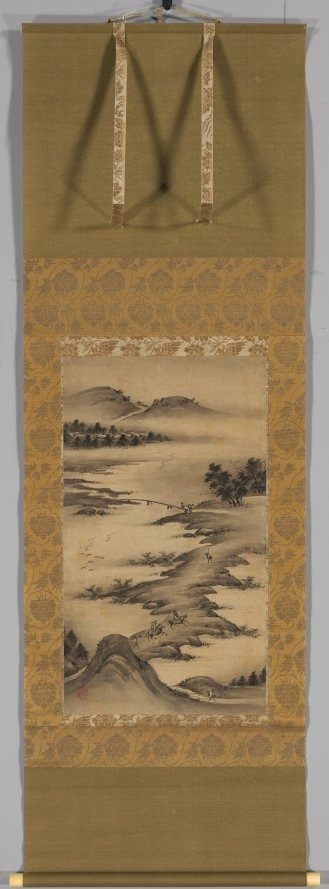 Seasonal Landscapes: Autumn by Kano Hideyori (Japanese, active mid- to late 1500s)