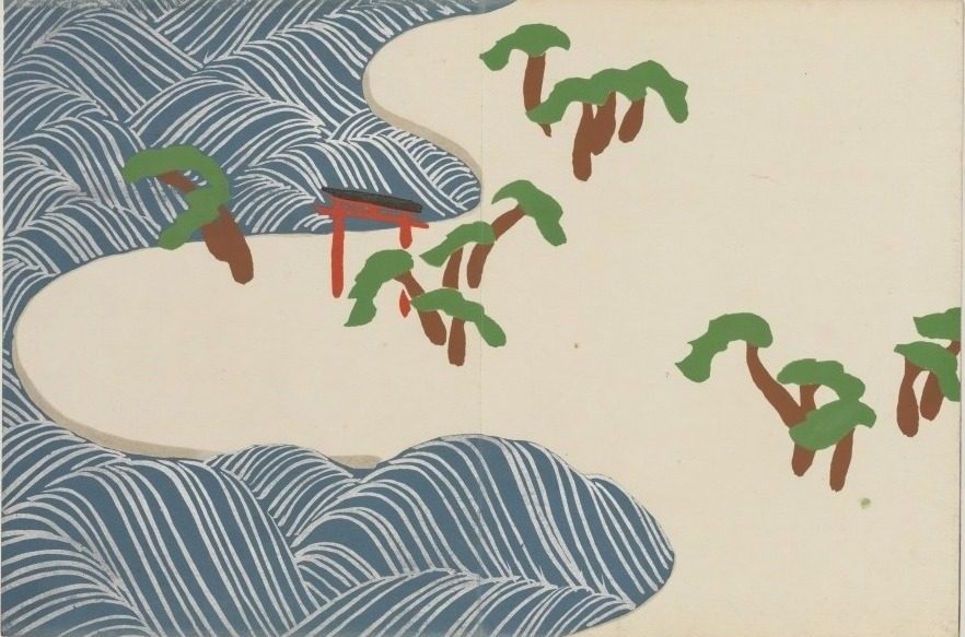 Flowers of a Hundred Worlds (Momoyogusa): Suminoe (Suminoe) by Kamisaka Sekka (Japanese, 1866–1942)