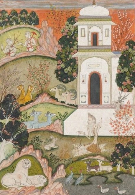 Devagandhara Ragini: An Ascetic in Retreat, from the Ragamala Series
