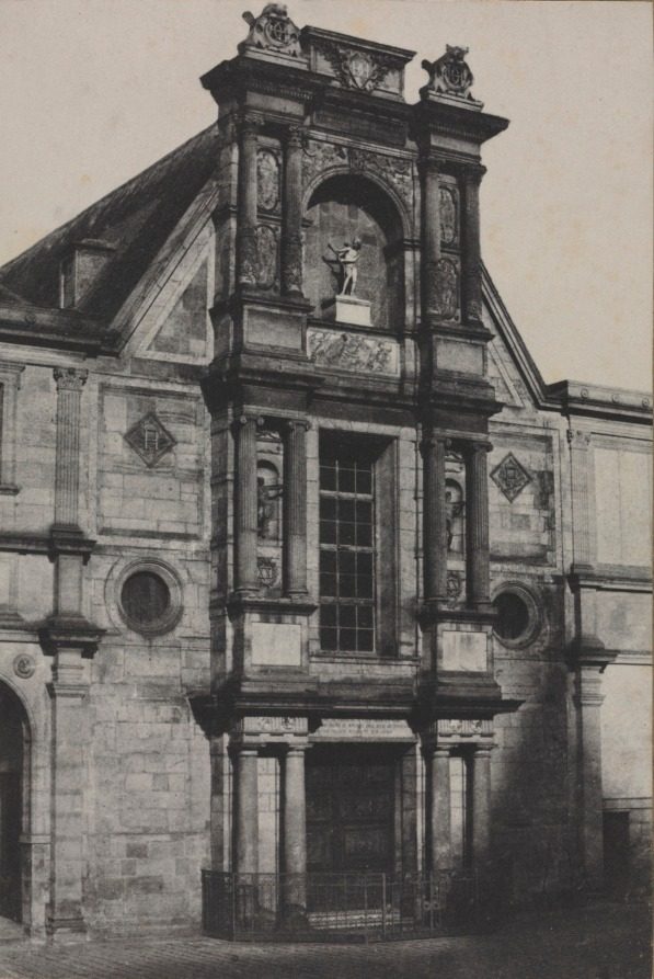 Portico of the Château d'Anet, now at the École des Beaux-Arts, Paris by Charles Marville (French, 1813–1879)
