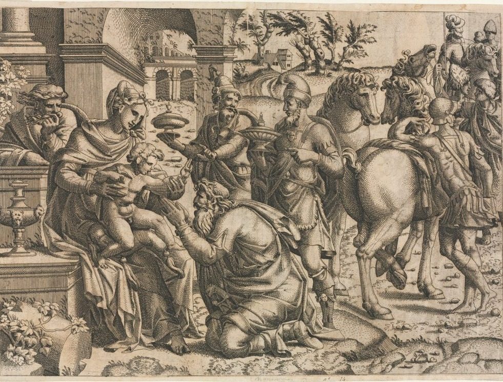 The Adoration of the Magi by Jean Mignon (French, active c. 1535–55)