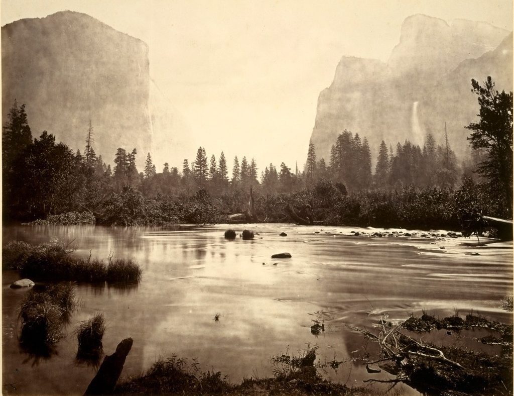 Valley of the Yosemite, from Rocky Ford by Eadweard J. Muybridge (American, 1830–1904)