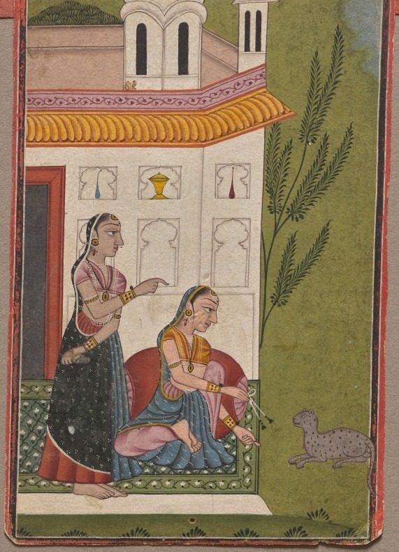 Patamanjari Ragini of Dipak, from a Ragamala